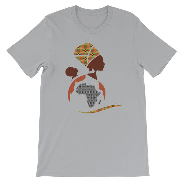 RuvaAfricWear African Print Logo Short-Sleeve Unisex T-Shirt