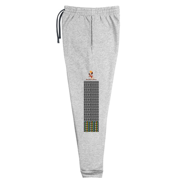 RuvaAfricWear Mud Cloth & Zulu Print Unisex Joggers