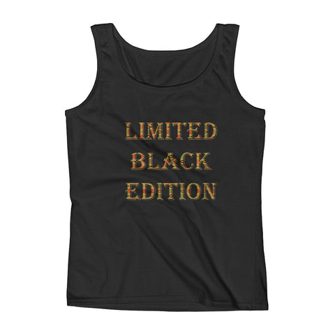 Limited Black Edition Kente Print Ladies Tank