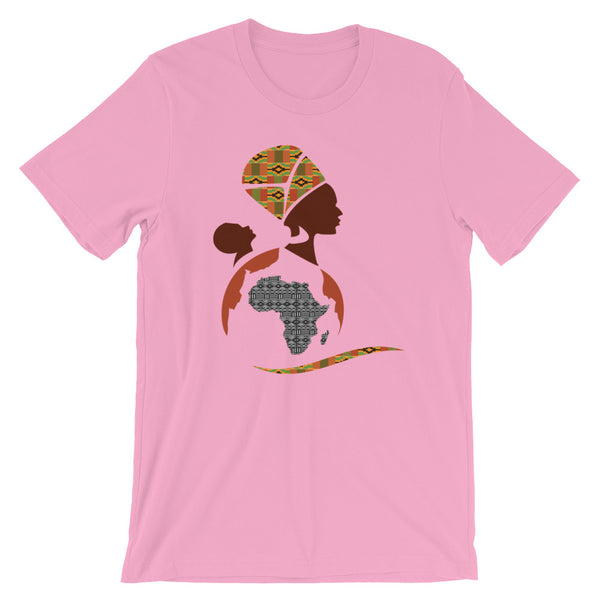 RuvaAfricWear African Print Logo Short-Sleeve Unisex T-Shirt