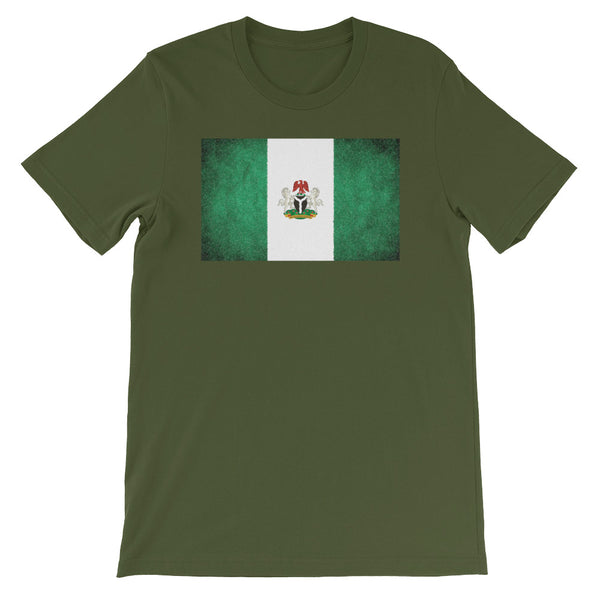 Nigerian Flag with Coat of Arms Short-Sleeve Unisex T-Shirt