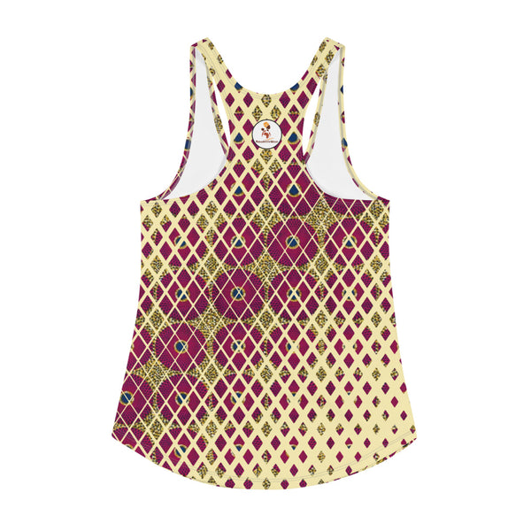 Ankara Square Scatter Women's Racerback Tank