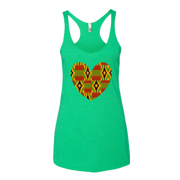 "I Heart Kente" Women's tank top