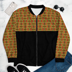 RuvaAfricWear Kente Unisex Bomber Jacket