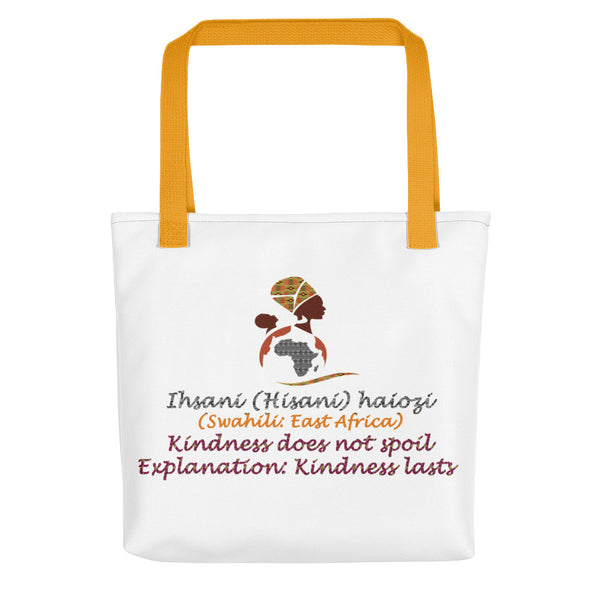 Swahili Proverb Tote bag