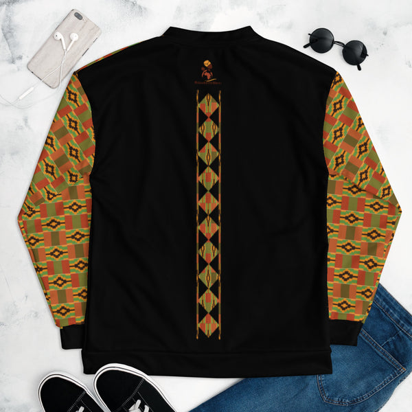 RuvaAfricWear Kente Unisex Bomber Jacket