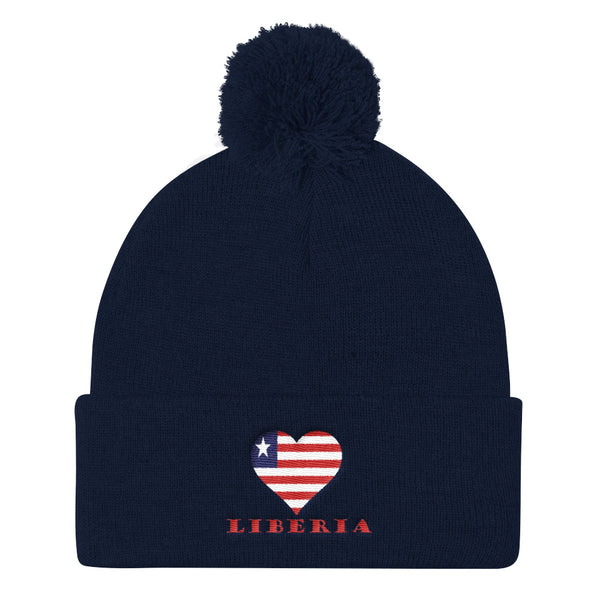 Liberia Love Pom Pom Knit Cap