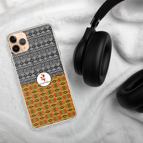 RuvaAfricWear Kente and Mud Cloth iPhone Case