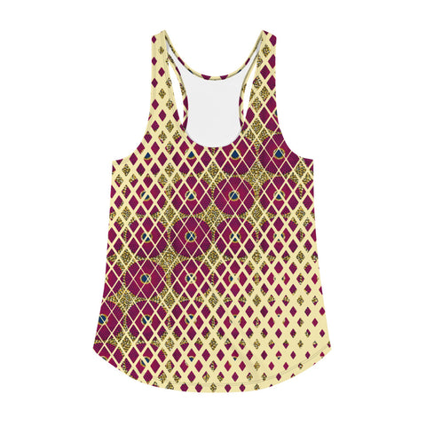 Ankara Square Scatter Women's Racerback Tank