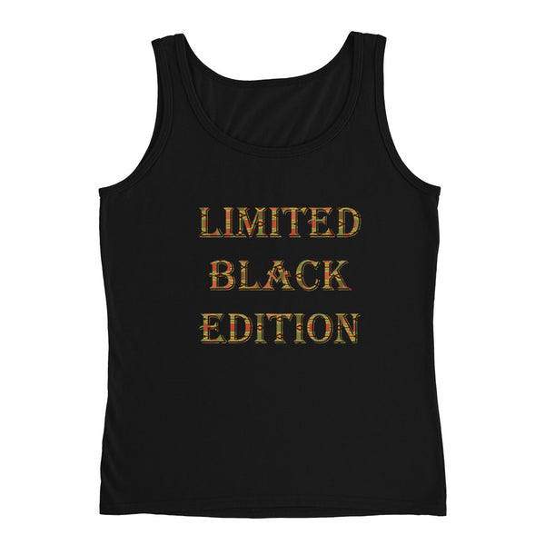 Limited Black Edition Kente Print Ladies Tank