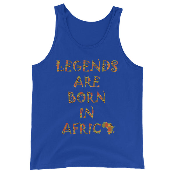 Legends Are Born in Africa Unisex Tank Top