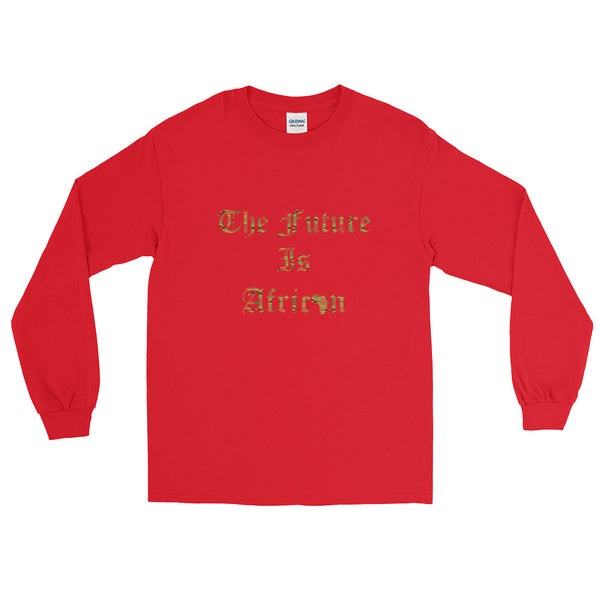 The Future is African Kente Print Long Sleeve T-Shirt