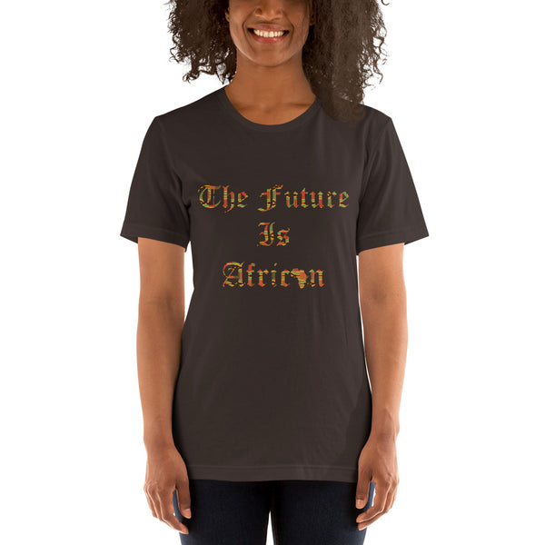The Future is African Kente Print Short-Sleeve Unisex T-Shirt