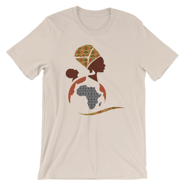 RuvaAfricWear African Print Logo Short-Sleeve Unisex T-Shirt