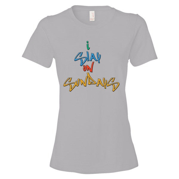 I Slay on Sundays Women's short sleeve t-shirt