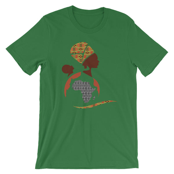 RuvaAfricWear African Print Logo Short-Sleeve Unisex T-Shirt