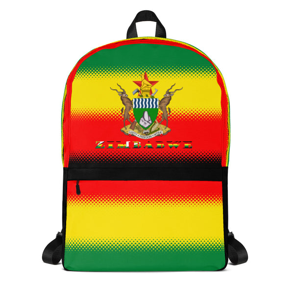 Zimbabwe Flag and Coat of Arms Backpack