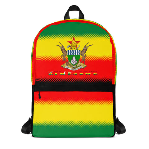Zimbabwe Flag and Coat of Arms Backpack