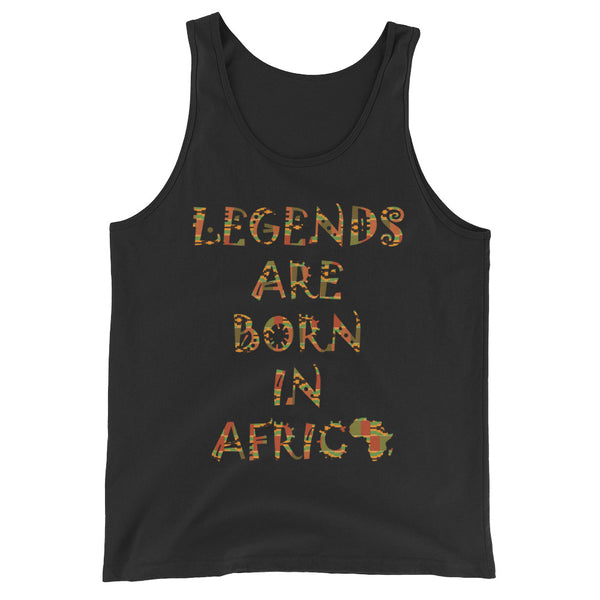 Legends Are Born in Africa Unisex Tank Top
