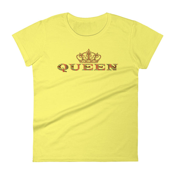 Queen Kente Print Women's short sleeve t-shirt
