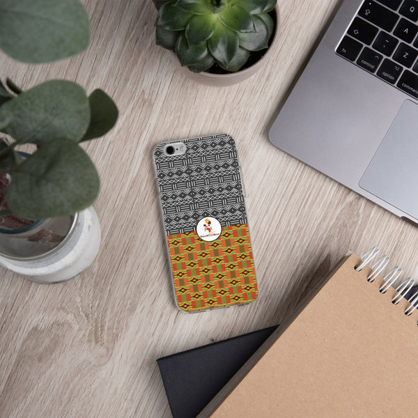 RuvaAfricWear Kente and Mud Cloth iPhone Case