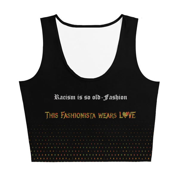 This Fashionista Wears Love Crop Top