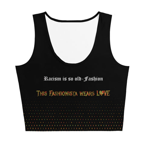 This Fashionista Wears Love Crop Top