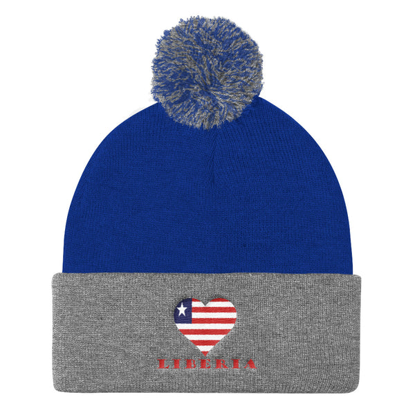 Liberia Love Pom Pom Knit Cap