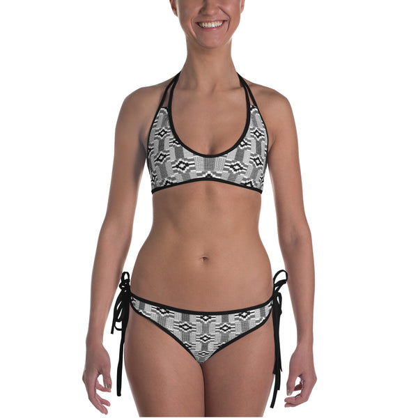 Kente Print Reversible Bikini