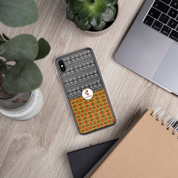 RuvaAfricWear Kente and Mud Cloth iPhone Case