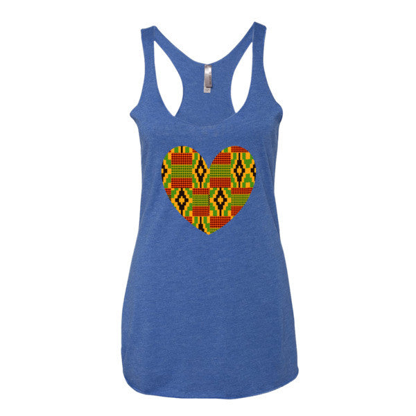 "I Heart Kente" Women's tank top