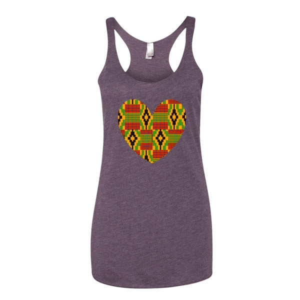 "I Heart Kente" Women's tank top