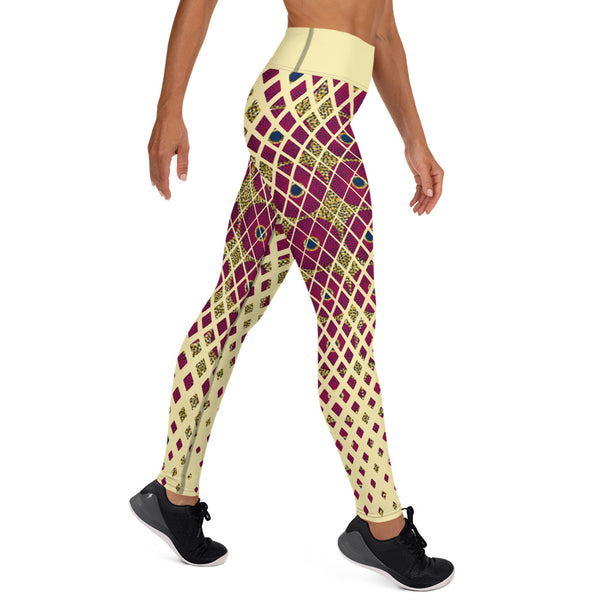Ankara Square Scatter Yoga Leggings