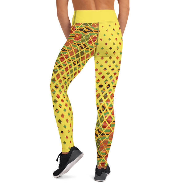 Kente Squares Yoga Leggings