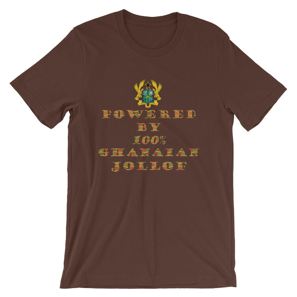 Powered by Ghanaian Jollof Unisex T-Shirt