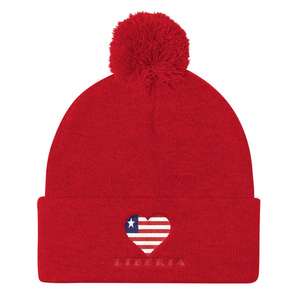 Liberia Love Pom Pom Knit Cap