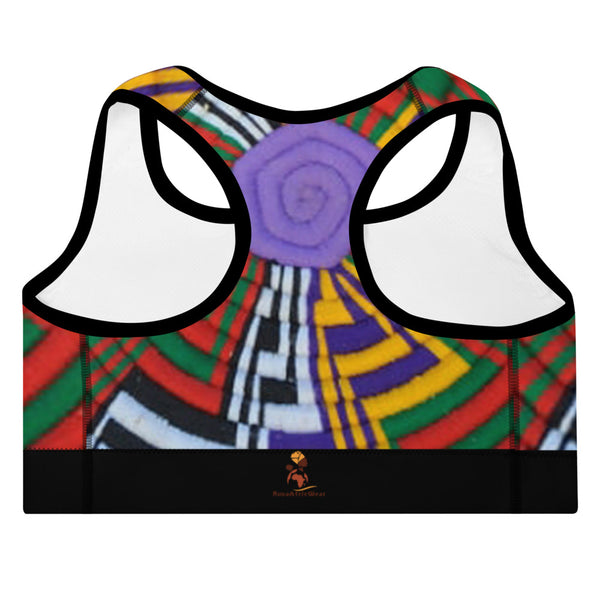 Mesob (Woven Basket) Padded Sports Bra