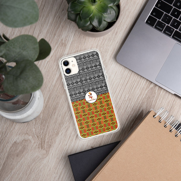 RuvaAfricWear Kente and Mud Cloth iPhone Case