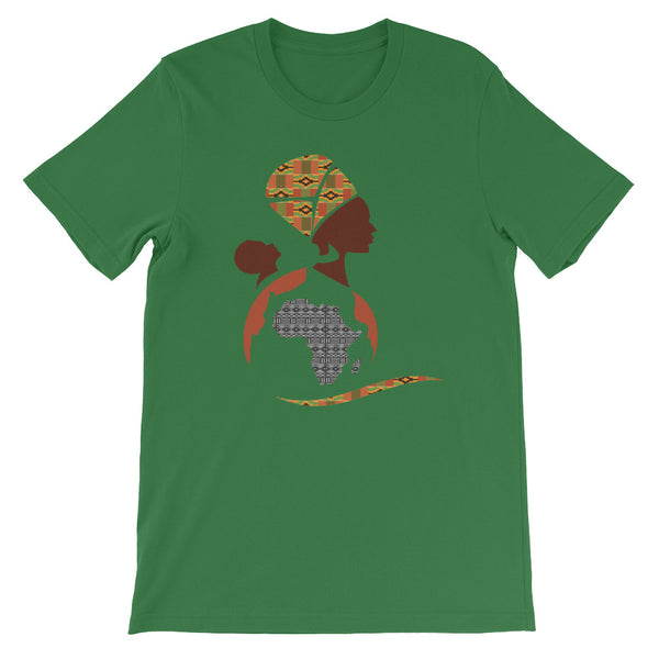 RuvaAfricWear African Print Logo Short-Sleeve Unisex T-Shirt