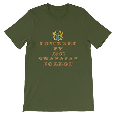 Powered by Ghanaian Jollof Unisex T-Shirt