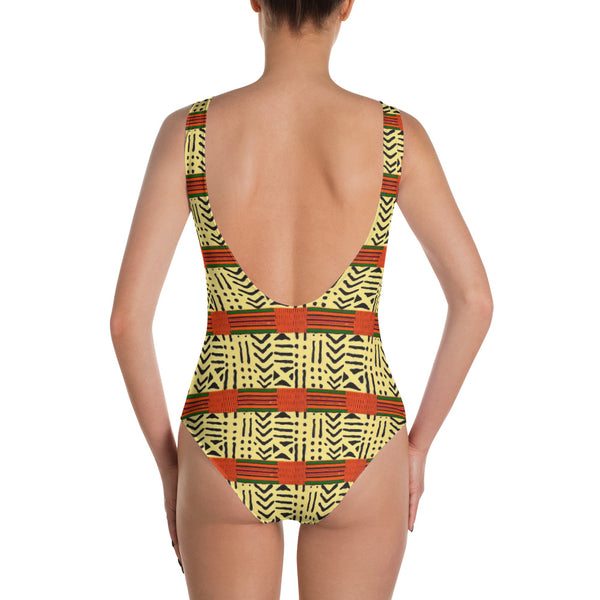 Kente Fusion One-Piece Swimsuit/Bodysuit