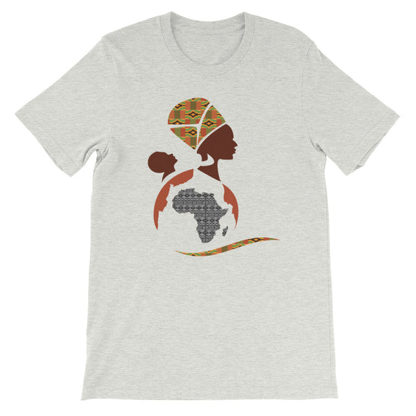 RuvaAfricWear African Print Logo Short-Sleeve Unisex T-Shirt