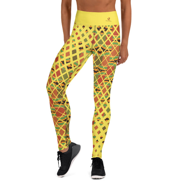 Kente Squares Yoga Leggings