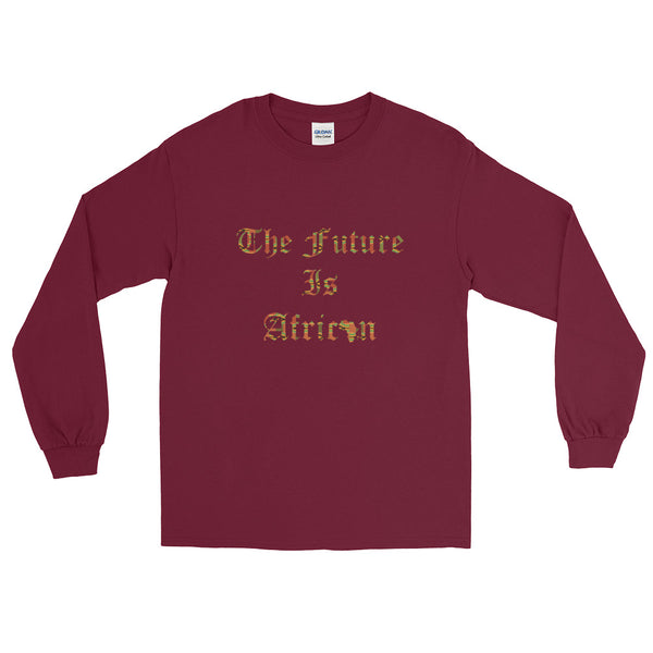 The Future is African Kente Print Long Sleeve T-Shirt