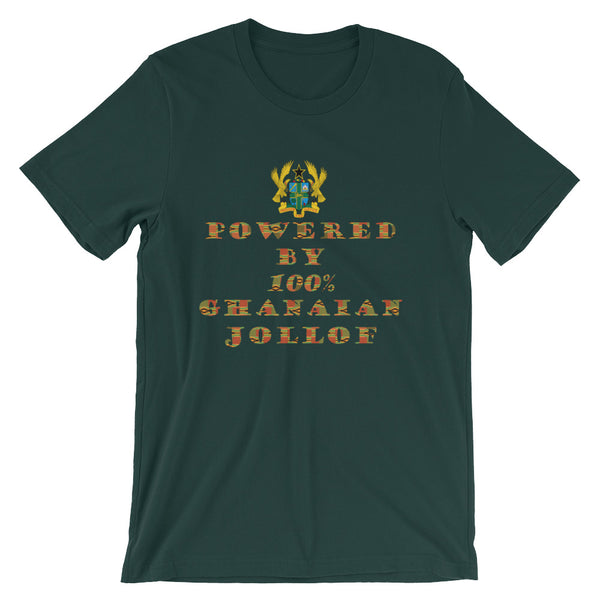 Powered by Ghanaian Jollof Unisex T-Shirt