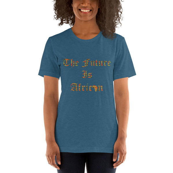 The Future is African Kente Print Short-Sleeve Unisex T-Shirt