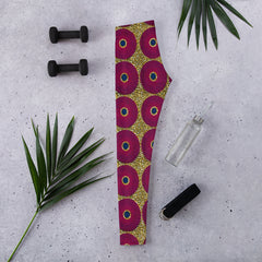 Ankara Circles Print Leggings