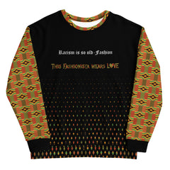 This Fashionista Wears Love Kente Unisex Sweatshirt