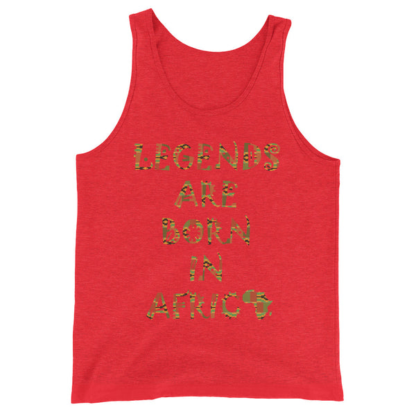 Legends Are Born in Africa Unisex Tank Top