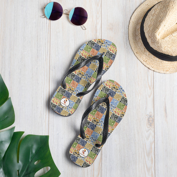 Zim Hari Print Flip-Flops